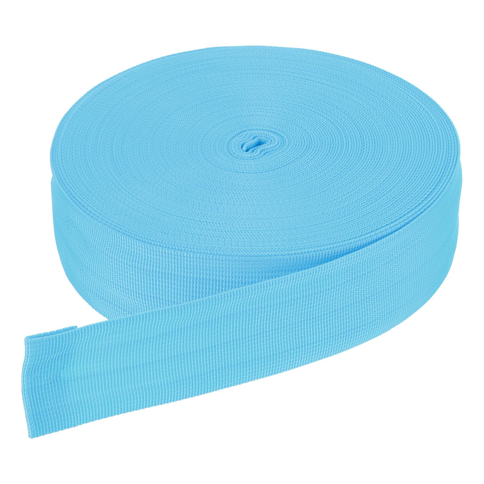 DMiotech 25 Yard x 2 Inch Width Nylon Webbing Strap Poly Flat Webbing Strapping for DIY Craft Backpack Strapping, Sewing, Outdoor Gear Repair, Sky Blue
