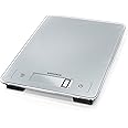 Soehnle Aqua Proof Weighing Scales, Dishwasher Proof Scale to Weigh Food, Waterproof Digital Kitchen Scales - Silver, Electronic Kitchen Scale to 10 kg Capacity, Large 23 mm Digits