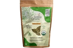 Sizzling Organic Green Cardamom - Freshly Sourced from a Family-Owned Farm in Sri Lanka, USDA Organic Certified, Non-Irradiat