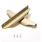 Satanga Edge Finger Pulls for Cabinet Kitchen Drawer knobs Low Profile Door Dresser Bathroom Long Cupboard Furniture Handles 