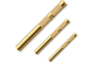 Funrous 3 Pcs Brass Drift Punch Set, 3/4, 1/2, 3/8 Inch, 25075 25076 25077 Brass Punch Tool Kit for Gunsmithing, Automotive, Machinery Repair