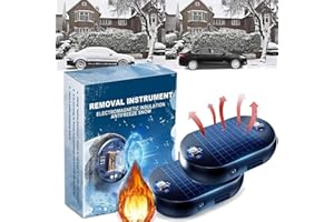 MQIJIN 2 PCS Antifreeze Electromagnetic Car Snow Removal Device, Electromagnetic Snow Removal, Electromagnetic Wave Anti Freezing and Snow Removal Device, Portable Vehicle Microwave Deicing Instrument