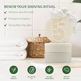 Bambaw Shaving Bar 80g Organic White Clay Aloe Fragrance Free Vegan Soap view 3