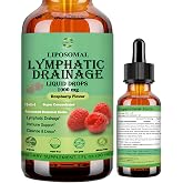 Liposomal Lymphatic Drainage Drops | 18-in-1 Herbal Lymph System Support | w. Echinacea Elderberry Dandelion Burdock Root Cleavers for Lymphatic Cleanse Detox Immune Support, Fast Absorption