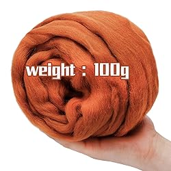 3.53oz Wool Roving Yarn, Wool Felting