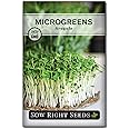 Sow Right Seeds - Arugula Microgreen Seed for Growing - Instructions to Grow Your Own Delicious and Healthy Microgreens - Plant Indoors with no Special Equipment - Super Easy Superfood Sprouts…