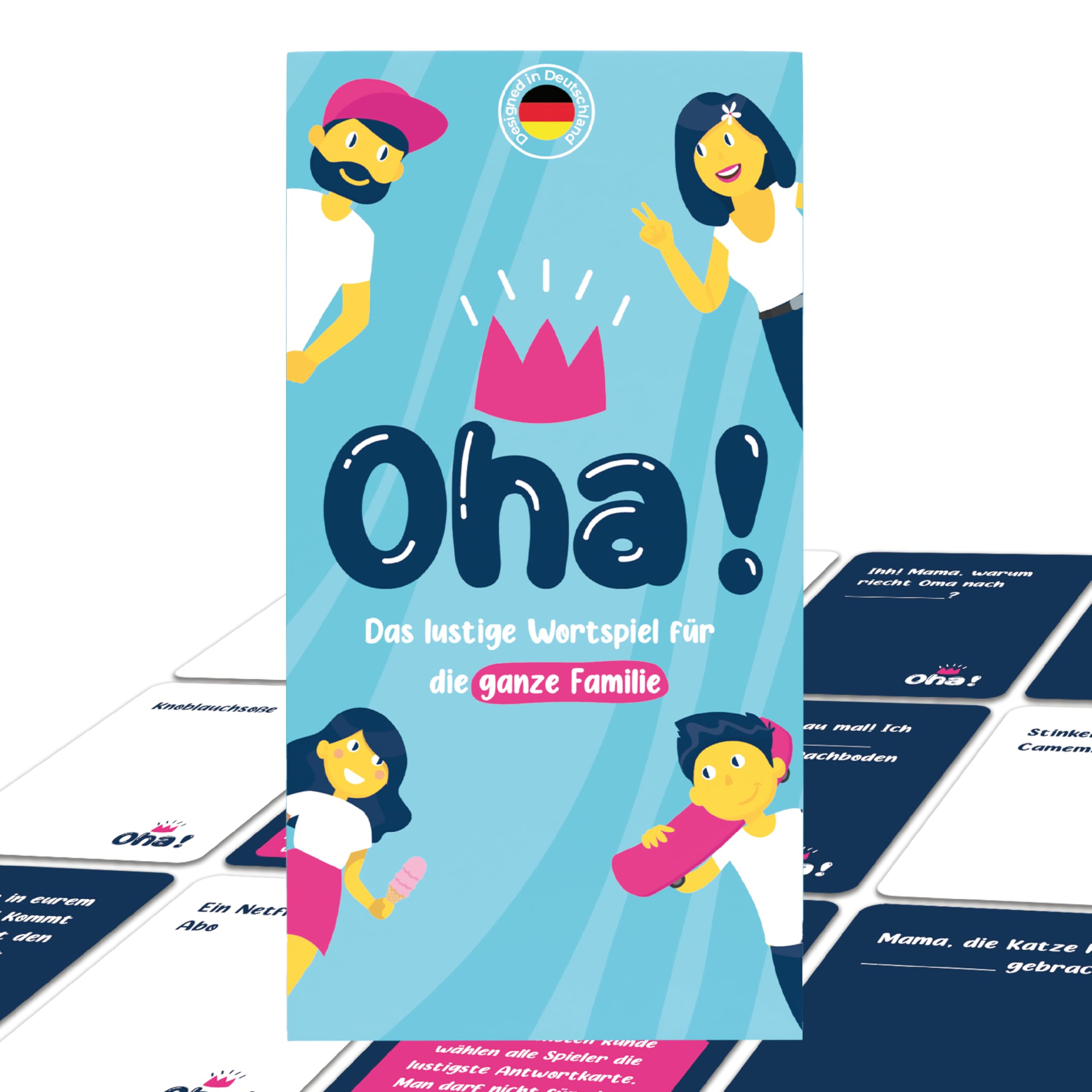 ATM Gaming OHA! The Family Game - Board Games - Questions and Challenges to Get to Know Your Parents and Children Even Better - Family Games for Children and Parents - Games 2023