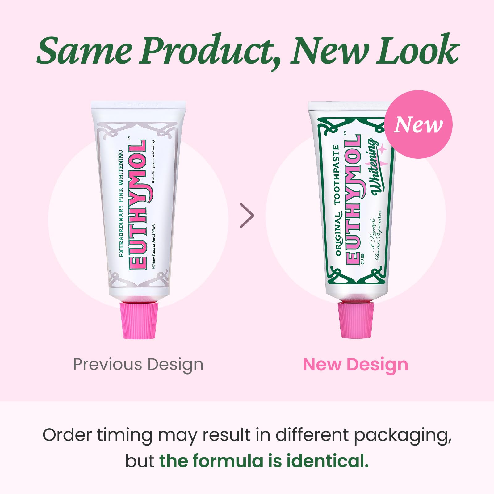 EUTHYMOL Whitening Toothpaste (3.7fl oz) - Stain Removal in 2 Weeks, Long-Lasting Freshness for Sensitive Gum & Teeth. Bad Breath, Cavity Prevention. Recyclable Aluminum Tube
