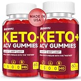 Manewu Keto ACV Gummies 1500mg, Organic Apple Cider Vinegar with Mother | Advanced Weight &amp; Loss &amp; Belly Fat Burn, Rapid Fat Burning Diet Supplement for Women, Gluten Free, Support Gut Digestion