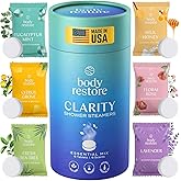 Body Restore Shower Steamers Aromatherapy 6 Pack – Valentines Day Gifts for Her and Him, Birthday Gifts for Women and Men, Relaxation, Stress Relief, Self Care – Clarity