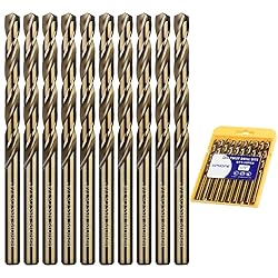 1/4 Inch Cobalt Drill Bits 10Pcs - HPHOPE M35 HSS