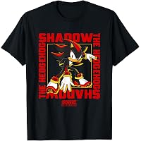 T-Shirt Sonic The Hedgehog Officiel - Sonic X Shadow - 100% Coton - Col Rond