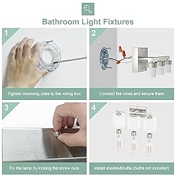 Honesorn Bathroom Light Fixtures Over