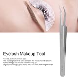 Fybida Stainless Steel Curve Tip Tweezers for Eyelash Extensions Crafts Nails view 4