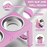 Aystkniet Raised Dog Bowls with Stand 5 Height Adjustable 8–35 cm view 5