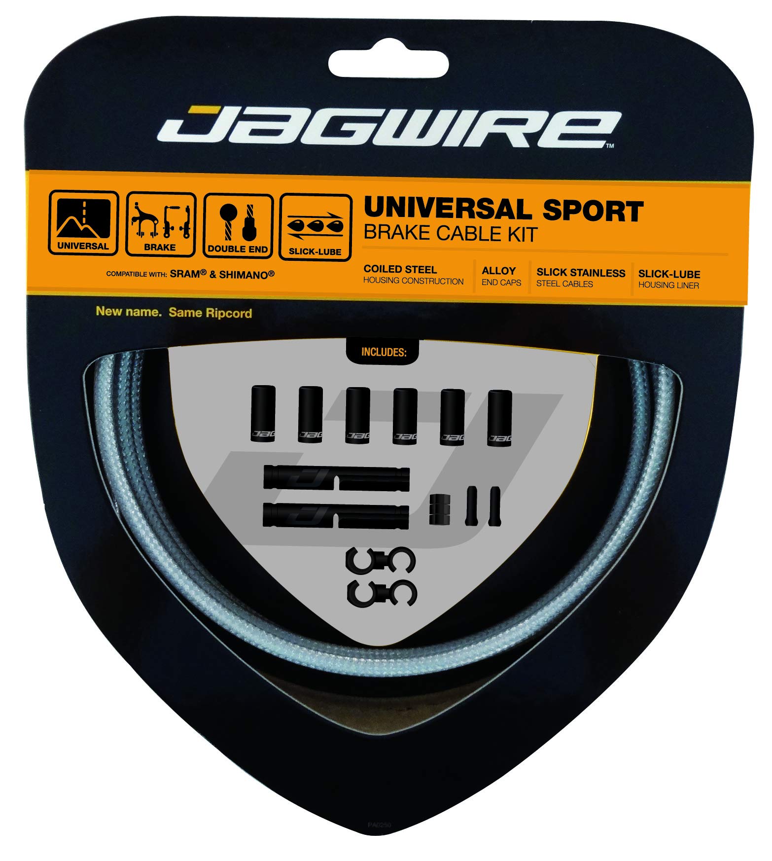 Jagwire Universal Sport Cable Brake/Sheath Kit Unisex Adult, Sterling Silver
