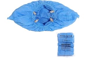 BEILAN T-Buckle Shoe Cover Refills for Automatic Shoe Cover Dispenser Machine,Waterproof Shoe Cover Non Slip (50 Pcs)