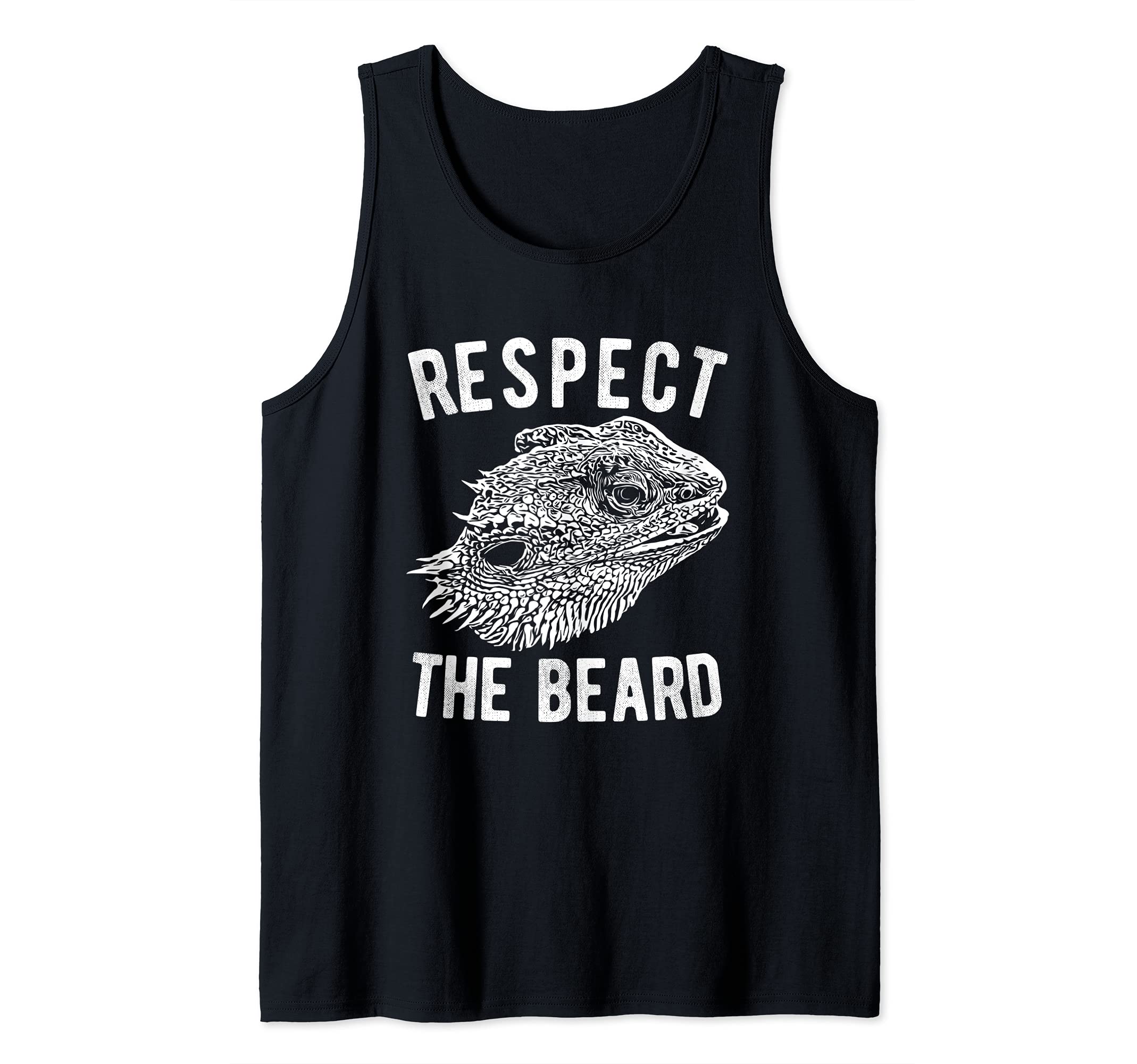 Tiny dinosaur - Lizard Reptile - Respect the Bearded Dragon Tank Top