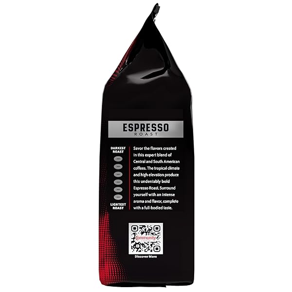 COMMUNITY COFFEE DARK & BOLD ESPRESSO BLEND, DARK ROAST WHOLE BEAN COFFEE, 11 OUNCE BAG (PACK OF 1)