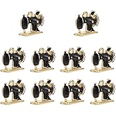 10pcs Retro Alloy Sewing Machine Pendants for Diy Jewelry Making Key Chain Charms Vintage Jewelry Accessories for Necklaces and Bracelets