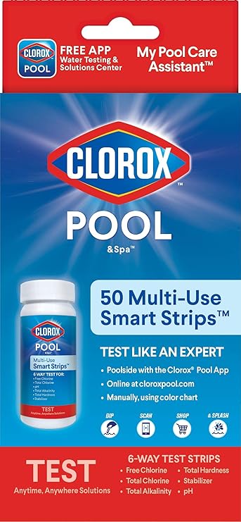 Amazon Com Clorox Pool Spa My Pool Care Assistant 50 Test Strips Model 73050clx Garden Outdoor