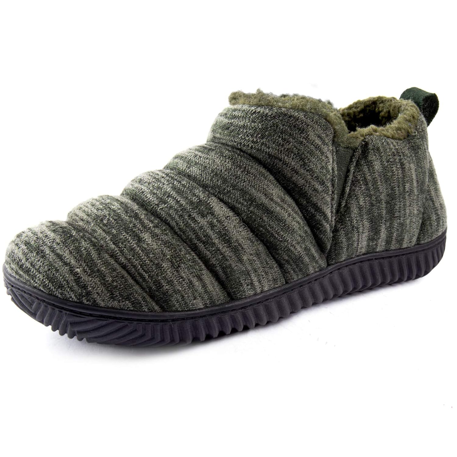 ZIZOR Men's Cozy Memory Foam Slippers with Plush Fleece Lined, Knit