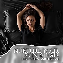 DECOLURE Satin Sheets King Bed Set