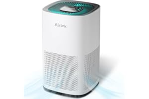 AIRTOK Purificateur d'air pour chambre à coucher et maison – Purificateur d'air pour les allergies et les animaux domestiques