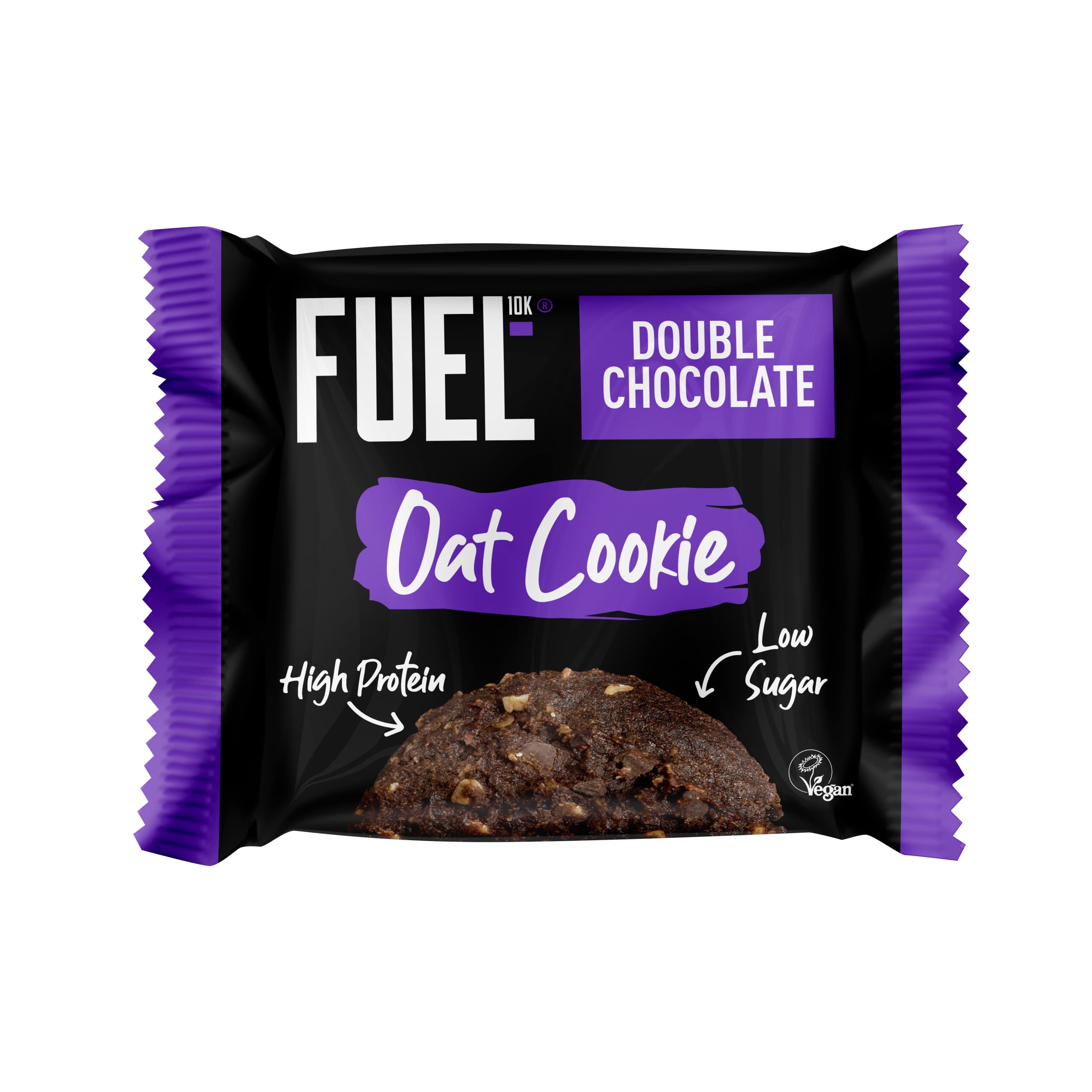 FUEL10K High Protein Breakfast Oat Cookie, Double Chocolate, 12x50 g