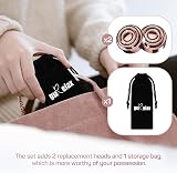 gurelax Facial Hair Remover for Women Rechargeable Epilator 2 Heads view 3