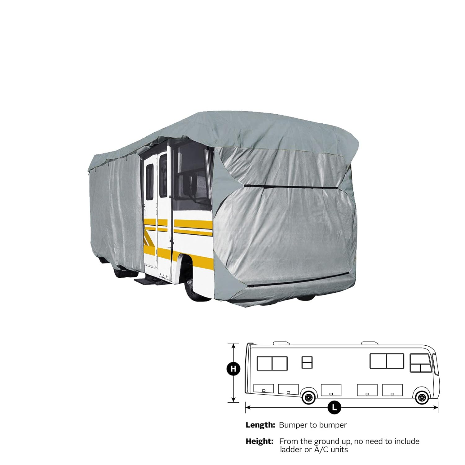 SavvyCraft Heavy Duty Class A RV Motorhome Cover Fits 28ft