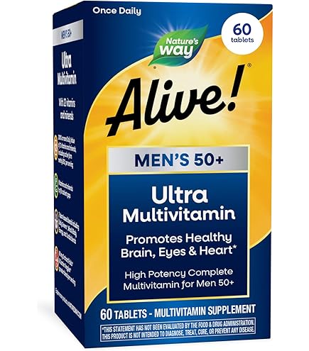 Amazon.com: Alive! Once Daily Men's 50+ Ultra - 60 tabletas de