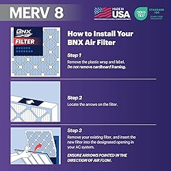 BNX TruFilter 16x24x1 Air Filter MERV 8