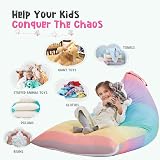 Nobildonna Extra Large 250L Bean Bag Cover Only Rainbow Stuffed Animal Storage view 6