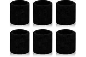 toresper 6 Pack Sweatbands Sports Wristband for Men & Women, Breathable Wrist Band Absorbent Sweat Band for Tennis, Basketball, Running, Gym, Working Out