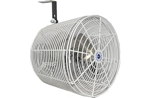 Schaefer Versa-Kool Air Circulator Fan W/Button Control, Ceiling Wall Mount Greenhouse Fan & Steel Guards, 1470 CFM