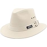 Panama Jack Men's Original Canvas Safari Sun Hat, UPF 50+ Sun Protection Cap, 2.5" Brim