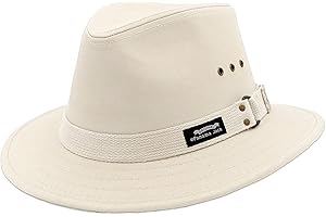 Panama Jack Original Canvas Safari Men's Sun Hat, 2 1/2" Brim, UPF (SPF) 50+ Sunhat Protection