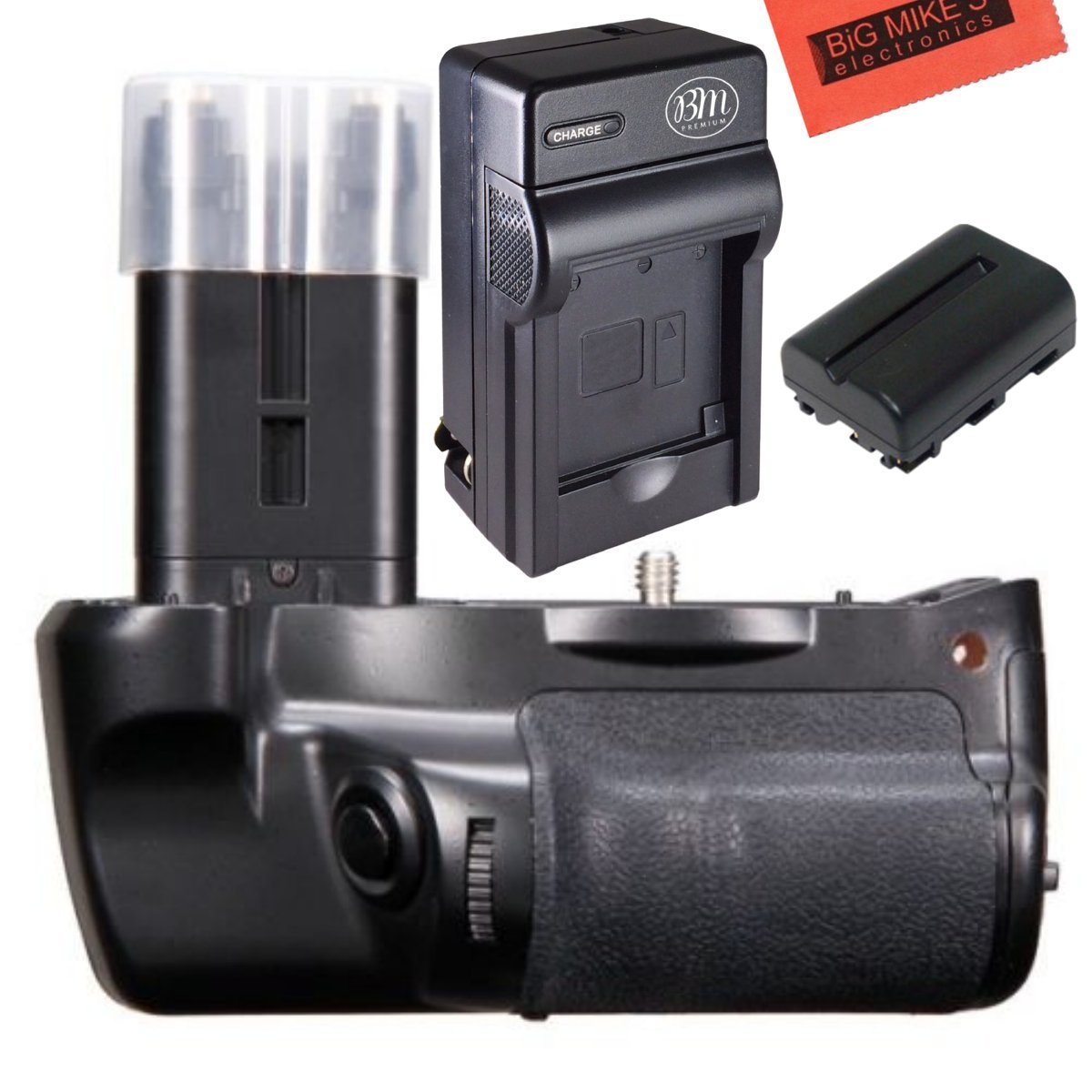 Battery Grip Kit for Sony Alpha SLT-A77, Alpha a77II DSLR Camera -Includes Qty 1 Replacement NP-FM500H Battery + Battery Charger + Vertical Battery Grip + More!!