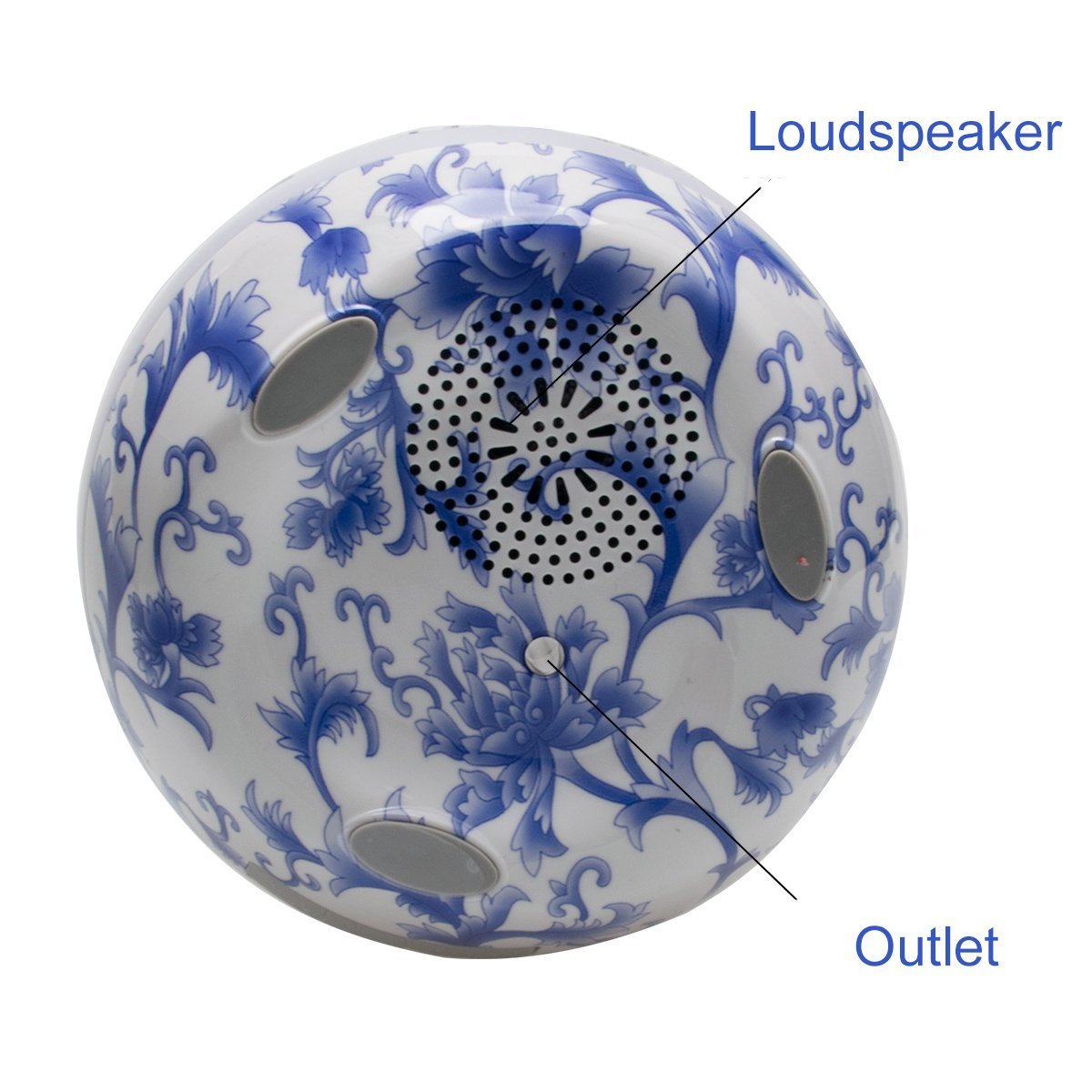 Smart Flowerpot Music Plant Pot with LED Night Light Play the Piano Music & Light Round Pot Rechargeable Wireless Playing(Without Plants)