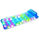 Amazon.com: Deluxe Illuminated Pool Raft with Colored Pockets: Toys & Games