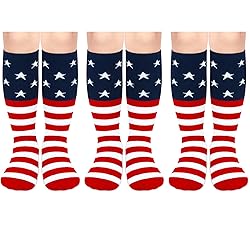 American Flag Socks - 4th of July & Soccer