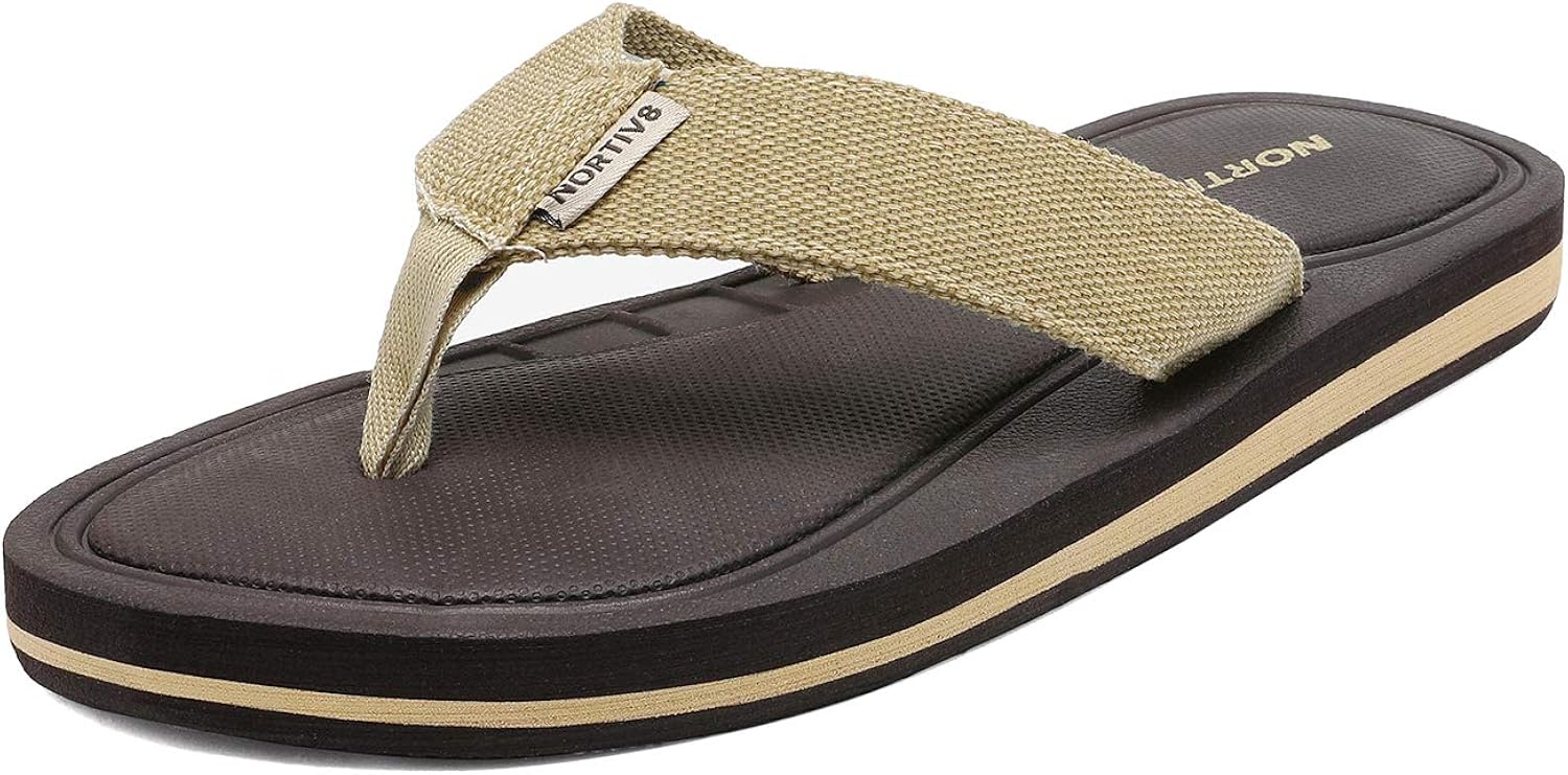 memory foam flip flops mens