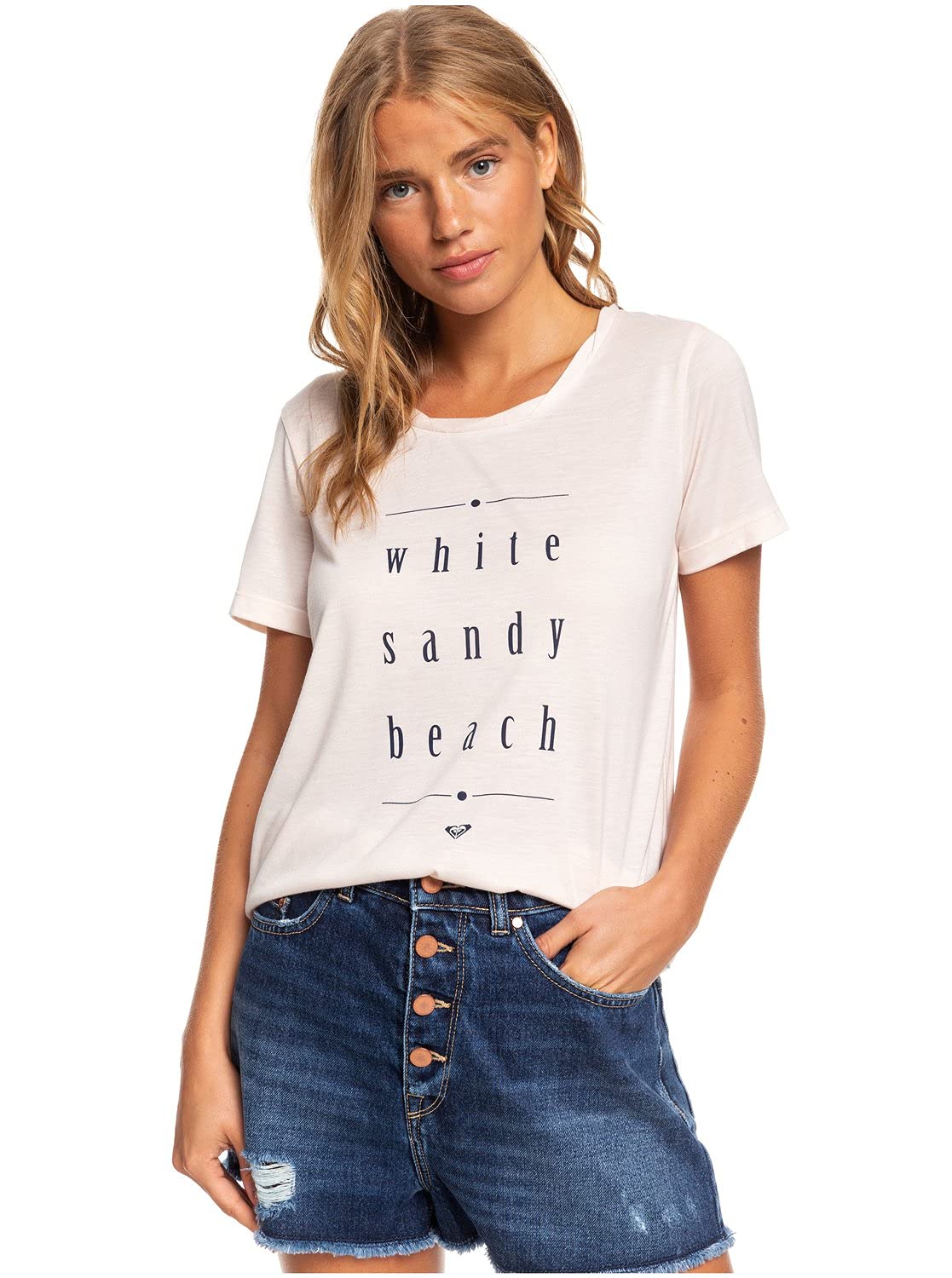 Roxy Womens Chasing The Swell T-shirt, Pink, XL EU