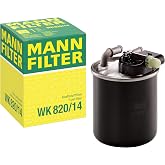MANN-FILTER WK 820/14 Fuel Filter Compatible With Select Sprinter Models from Mercedes-Benz With Short Water Drain Connector With Lock Assembly and Heater