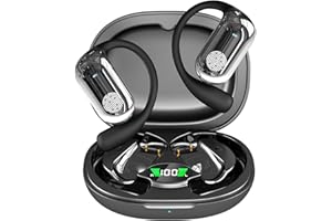 AFENGBOX Translation Earbuds Real Time,AI Languages Translator Earbuds,Audifonos Traductores Inglés español,Translating Headphones Bone Conduction,Bluetooth Translation Ear Buds,Black