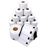 Aegis Adhesives - 1.1" X 2.4" Replacement for Brother DK-1209 (12 Roll, 1 Frame) Direct Thermal Address and Barcode Labels - 