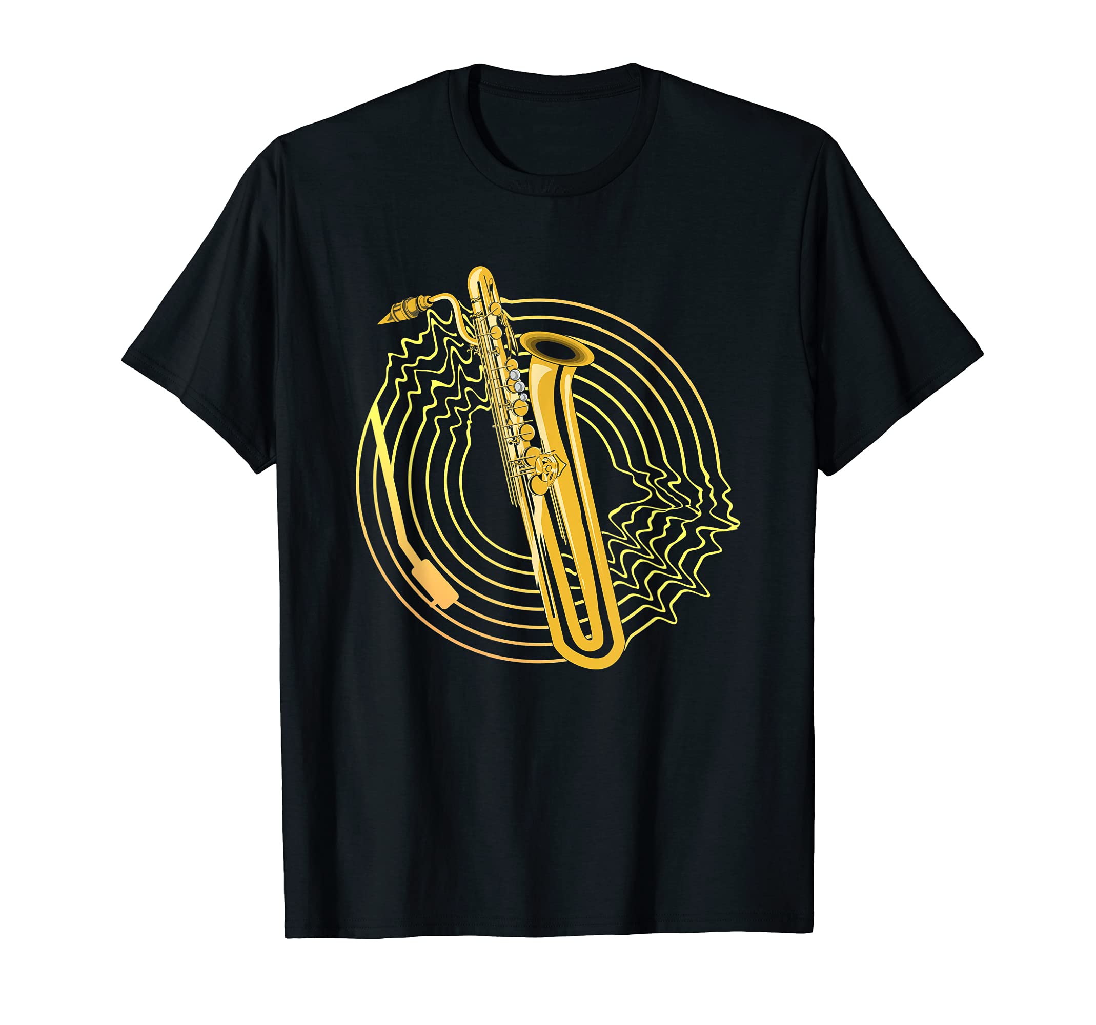 Vinyl Saxophonist Jazz Music Saxophone Player Saxophone T-Shirt