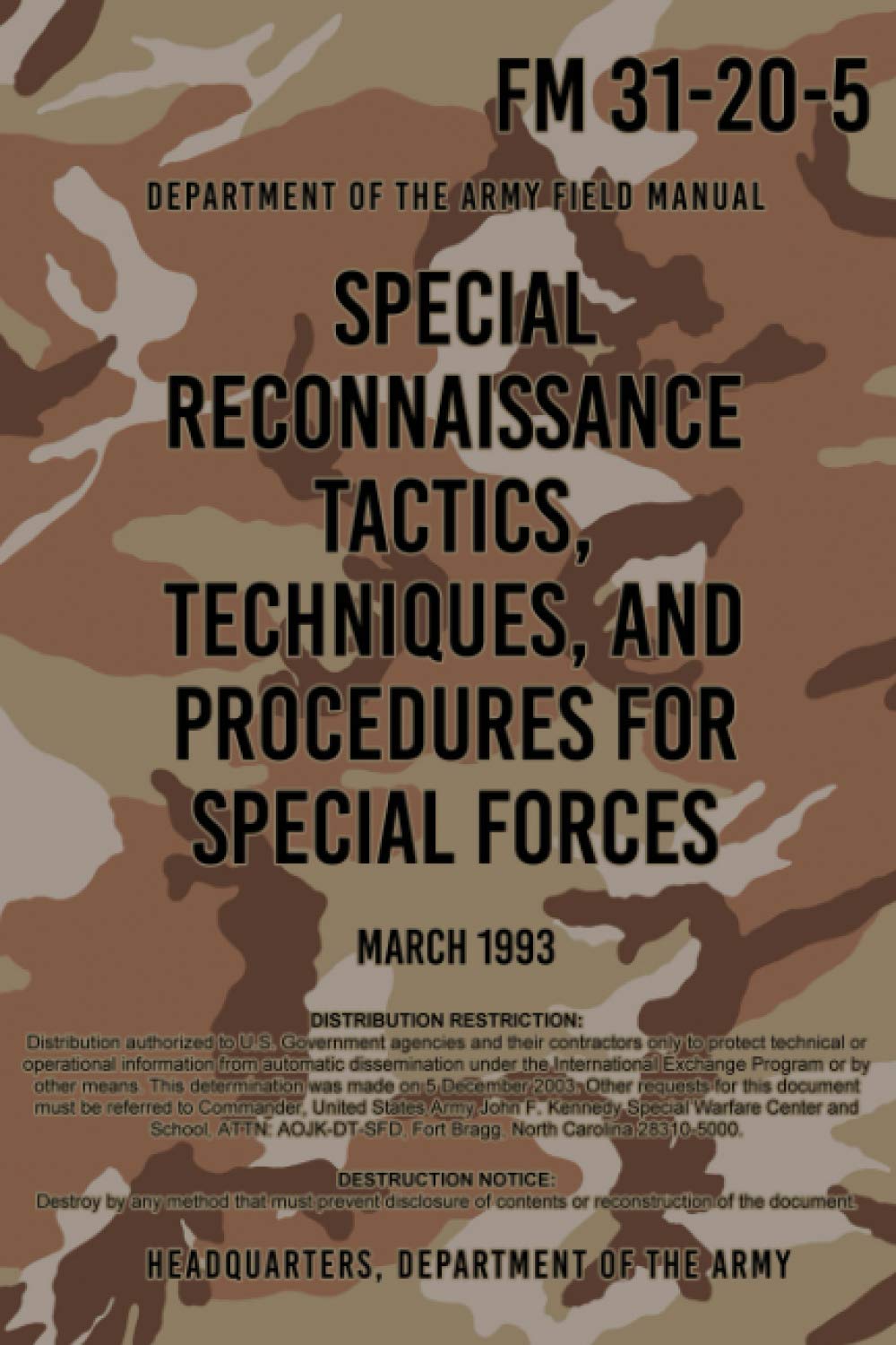 FM 31-20-5 Special Reconnaissance