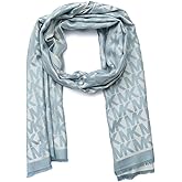 Michael Kors womens Mk Charm Colorblocked Lws Scarf, Stylish Fashion Accessory for Cold Weather